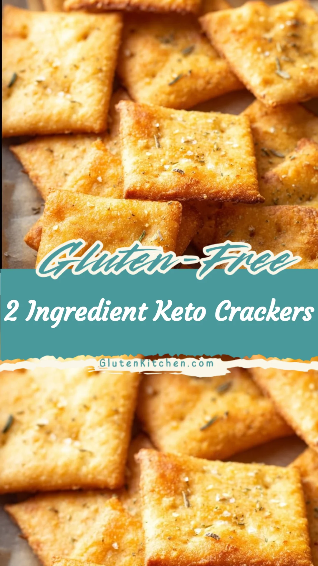 2 Ingredient Keto Crackers