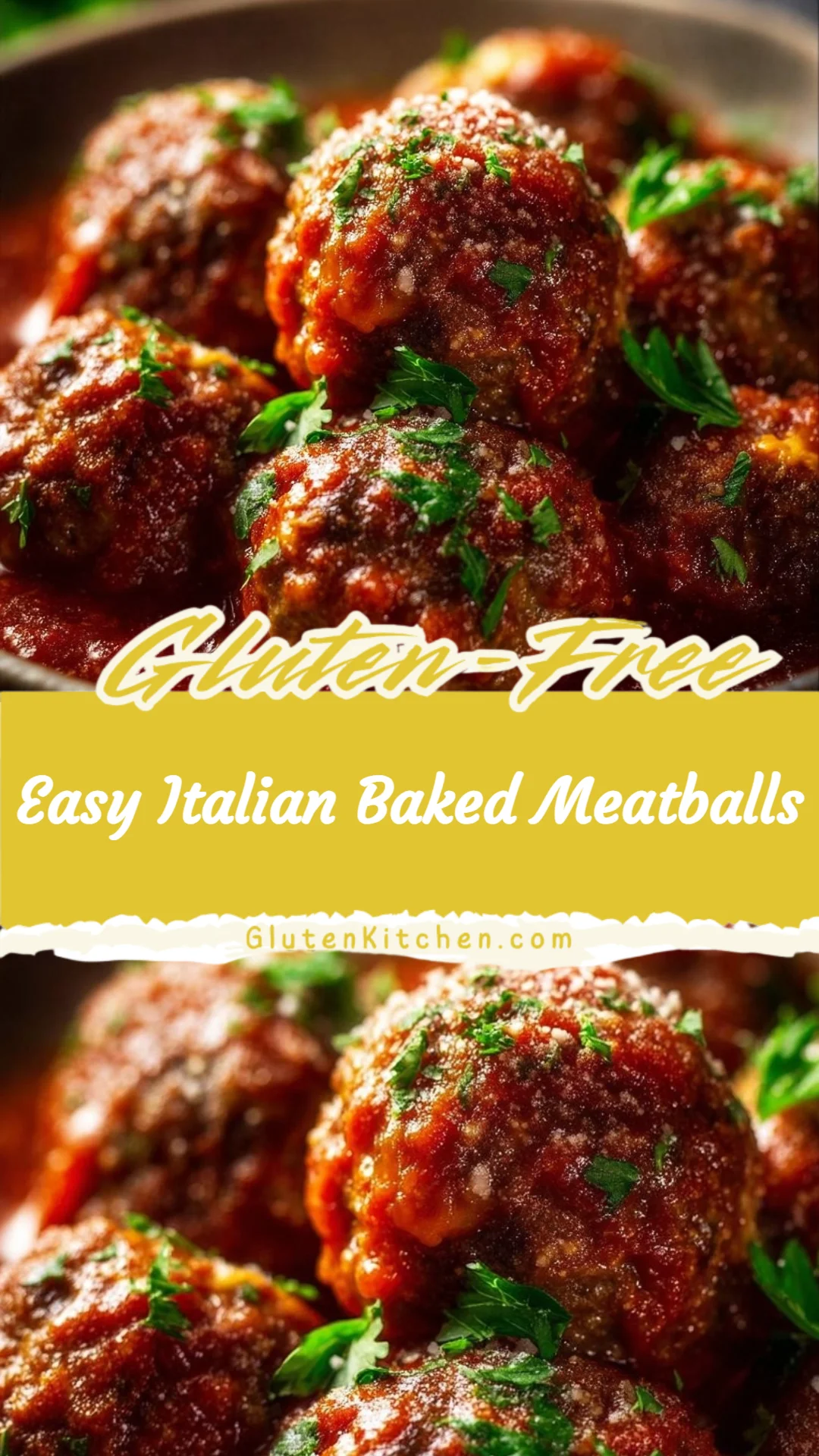 Easy Italian Baked Meatballs