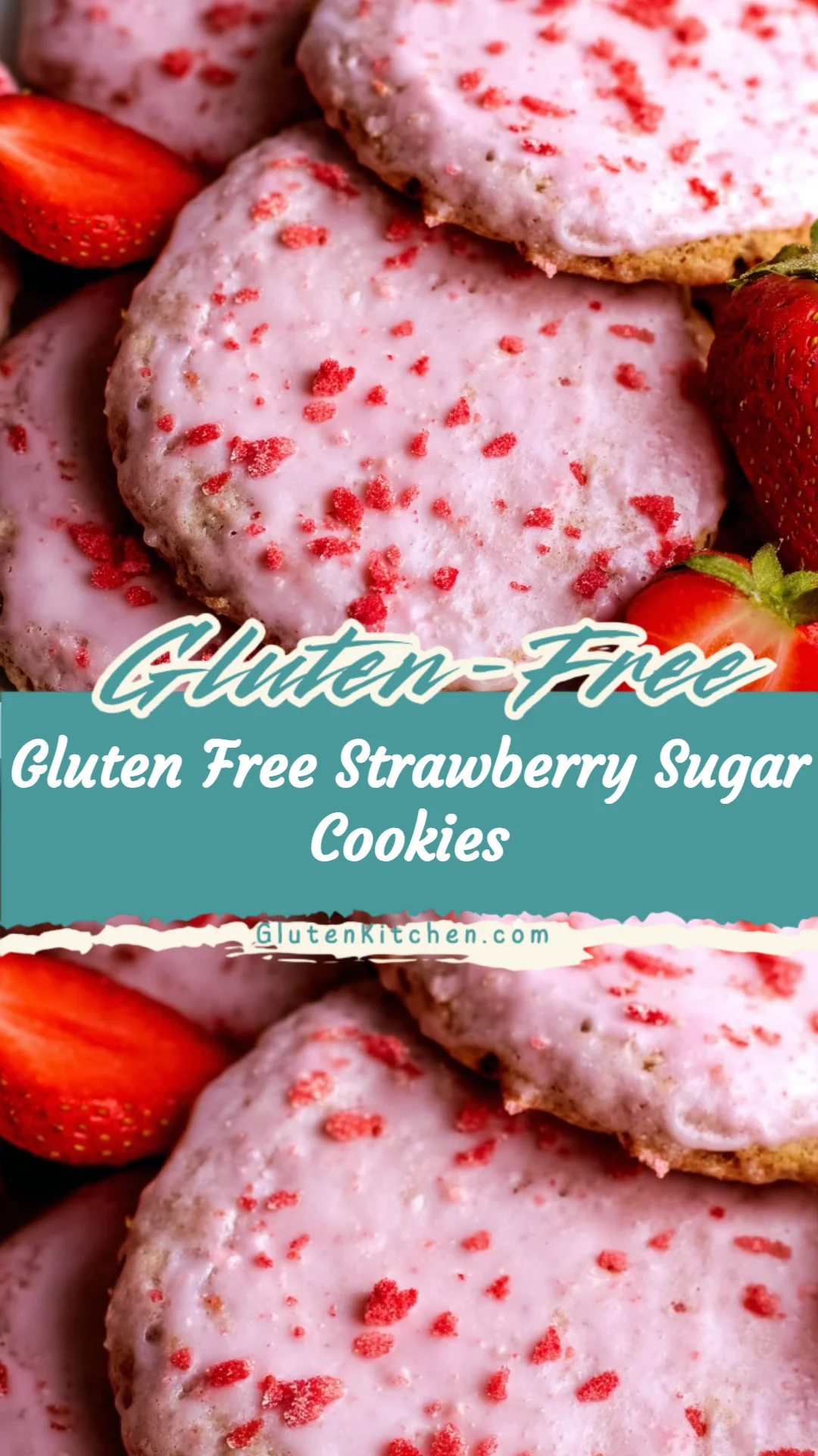 Gluten Free Strawberry Sugar Cookies