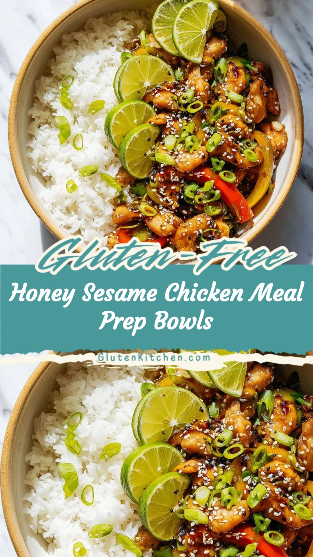Honey Sesame Chicken Meal Prep Bowls