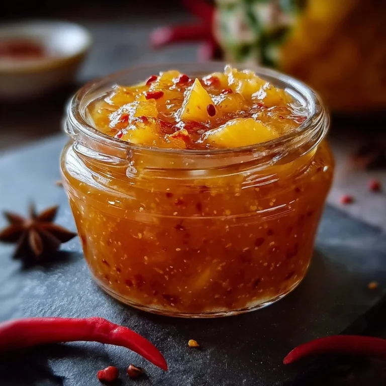 Sweet and spicy Pineapple Ginger Sauce for enhancing flavors in dishes
