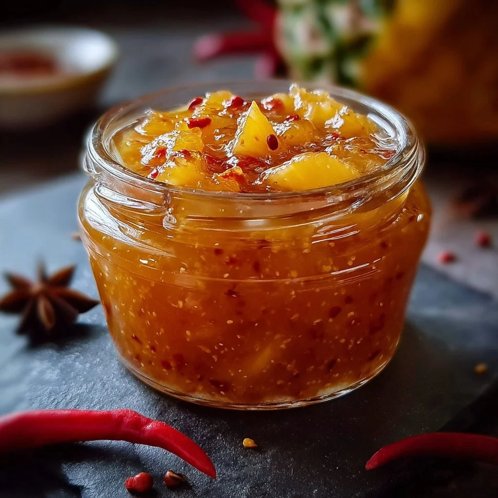 Sweet and spicy Pineapple Ginger Sauce for enhancing flavors in dishes