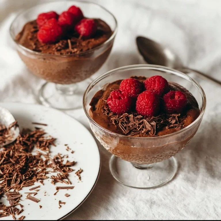 Delicious chocolate chia seed pudding topped with fresh berries.