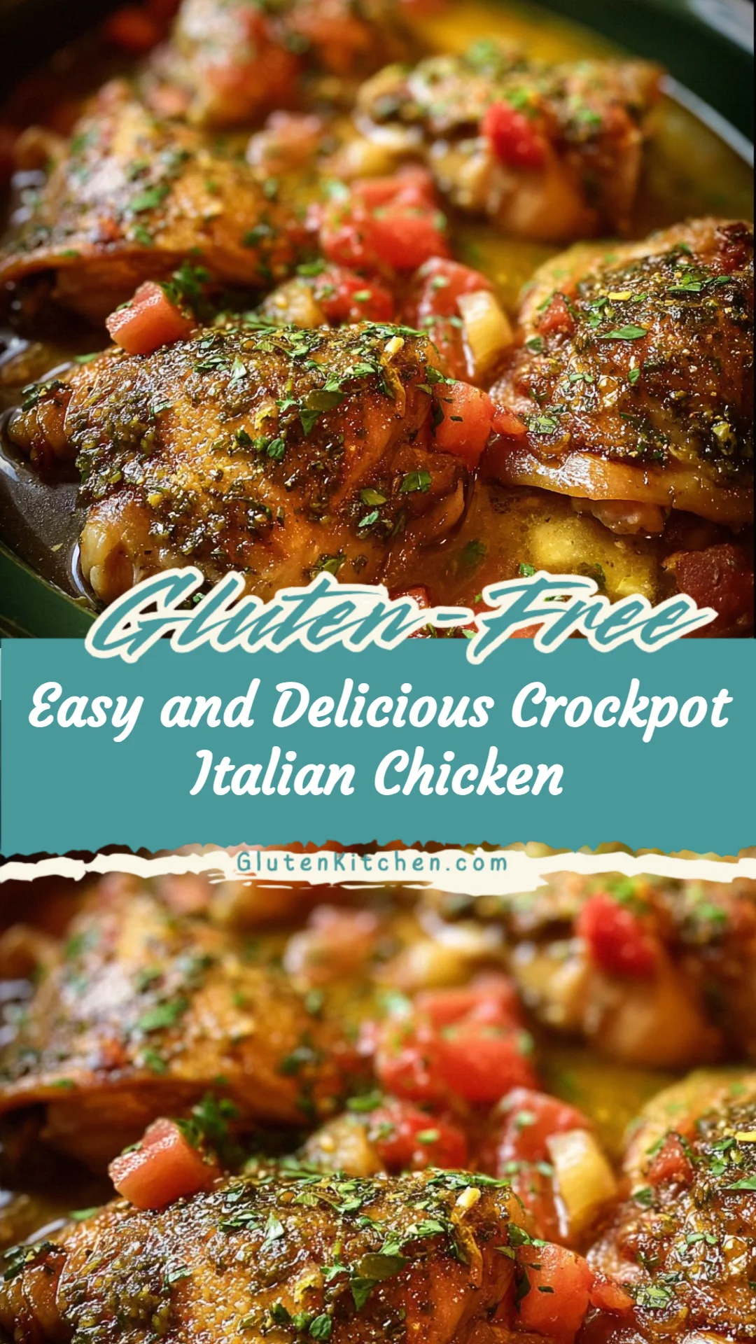 Easy and Delicious Crockpot Italian Chicken