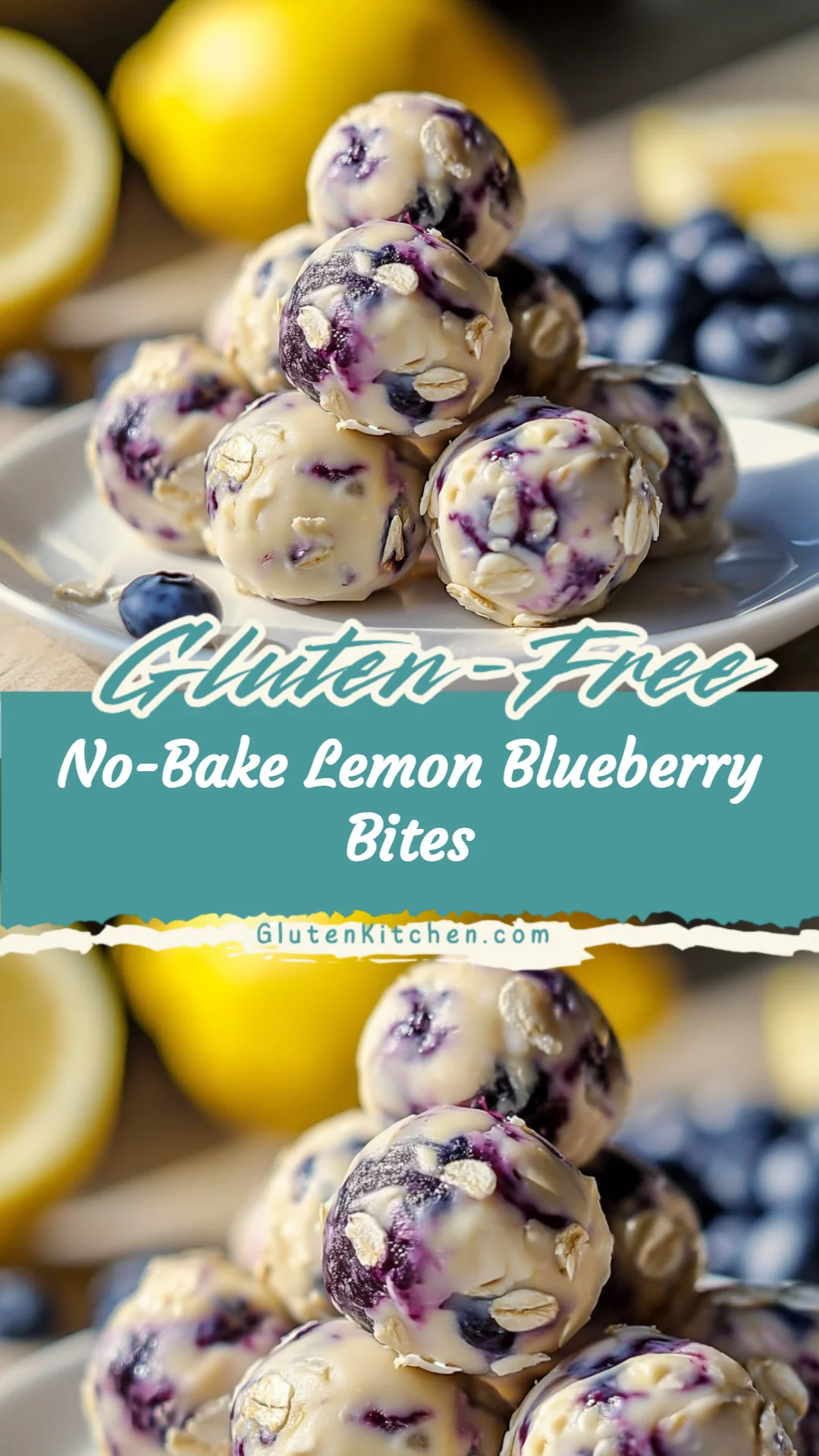No-Bake Lemon Blueberry Bites